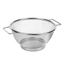 Image of Colander Stainless Steel Extra Fine Mesh Kitchen Strainer Double Handle Drainer