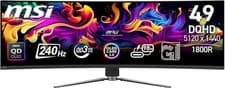 Image of MSI MPG 491CQPX Dual Quad HD 49" Curved QD-OLED Gaming Monitor - Black - Refurb