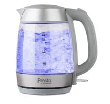 Image of Tower Glass Jug Kettle, Presto 2200W 1.7L PT10040GRY, Grey