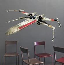 Image of X Wing Star Wars Wall Decal Star Wars Ships Wall Graphic Stickers Decals, b15
