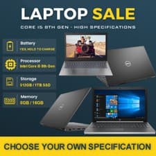 Image of FAST LAPTOP CORE i5 8th Gen 16GB RAM 1TB SSD Win 11 Webcam WARRANTY WIFI