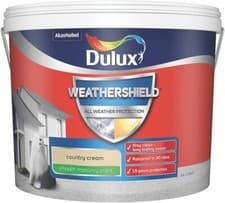 Image of Dulux Weathershield All Weather Protection Smooth Masonry Paint 10L - County Cre