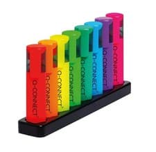 Image of Highlighters assorted 8 colours deskset choice of pastel or Neon colours