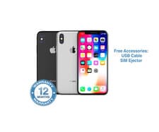 Image of Apple iPhone X Unlocked 64GB 256GB Grey Silver Pristine A++ Condition 1 Year