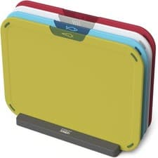 Image of Joseph Joseph Duo Icon 4-Piece Colour Coded Chopping Board Set Multicolour New