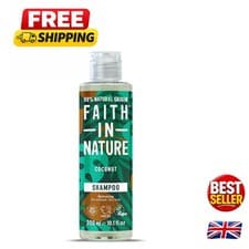 Image of 300ml Natural Coconut Shampoo, Hydrating,  and Cruelty Free, No SLS or Parabe...