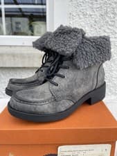 Image of Rocket Dog Teagan Americana PU/Frost Bite Ladies Ankle Boots Black Grey UK 3 New