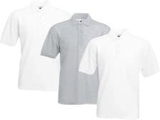 Image of Fruit Of The Loom 63402 65/35 Polycotton Polo Shirt 180gsm (Pack of 3)