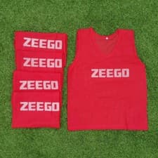 Image of ZEEGO Pro Football Training Bibs Matchday Mesh Bib Vest Rugby Netball Hockey
