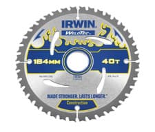 Image of Irwin 1897370 Weldtec Circular Saw Blade 184 x 30mm x 40T ATB Free Del