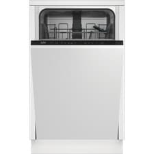 Image of Beko DIS15020 Fully Integrated Dishwasher Slimline 45cm 10 Place Black E