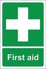 Image of First aid Safety sign
