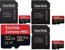 Image of SanDisk Micro SD SDXC Extreme PRO Card U3 64 128 256 512 GB 4 NEXTBASE DASH CAM