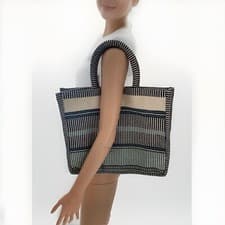 Image of Accessorize Striped Woven Tote