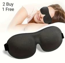Image of 100% Light Blocking Sleep Mask | 3D Contoured Eye Mask for Sleeping