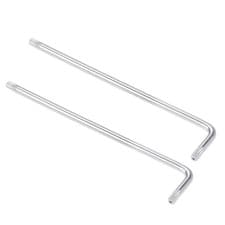 Image of T20 Tamper Proof Torx Star Key Bit Wrench, L-Shape 4.5-inch Long Arm, CR-V 2 Pcs