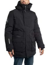 Image of Superdry Men's City Padded Parka Jacket, Black