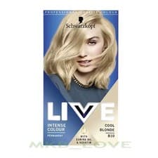 Image of Schwarzkopf | LIVE Intense Permanent hair Colour Cool Blonde B10