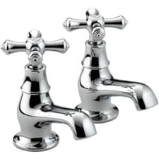 Image of Bristan K 3/4 C Colonial Bath Taps - Chrome