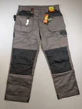 Image of Scruffs Worker Plus Trousers Men 36S Graphite Workwear Cargo Holster BNWT 36x30
