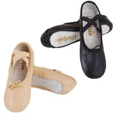 Image of Pink Ballet Shoes Dance Shoe - Full Leather Sole Child & Adult Sizes Ballet Pump