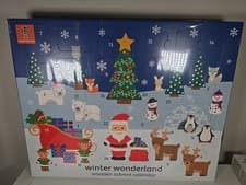 Image of Winter Wonderland Advent Calendar Includes 24 Beautiful Wooden Pieces