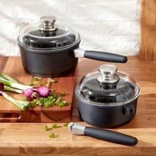 Image of NEW BOXED THE BERGHOFF EUROCAST SAUCE PAN 18cm 7 inch