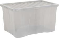 Image of Plastic Storage Box With Lid Wham Crystal Storage Container Box Stackable Boxes