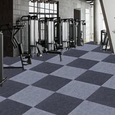 Image of Patchwork Carpet Tiles Mixed Colours 50x50cm Great for Homes and Offices heavy
