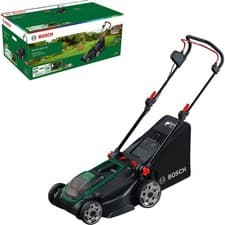 Image of Bosch ROTAK 18V2-43 P4A 36v Cordless Brushless Rotary Lawnmower 430mm No Batteri