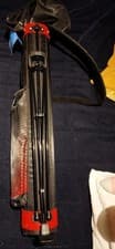 Image of Longridge 5 Inch Travelite Stand Golf Bag - Ultra Light -1.84kg Black/Red