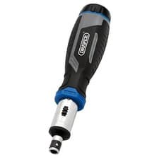 Image of Draper Soft Grip Ratchet Screwdriver and Bit Set, 1/4" (13 Piece)