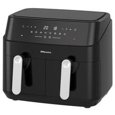 Image of EMtronics Double Basket Air Fryer Large Digital 9L Dual Twin - Black