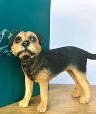 Image of Leonardo Border Terrier figurine ornament sculpture Leonardo range gift boxed