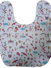 Image of Unicorn bib. Large size. Ideal for older child or special needs Baby bib