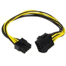 Image of 30cm 8 Pin PCI Express PCIe Power Extension Cable Male to Female