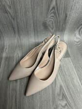 Image of Women’s Moda In Pelle Dinella Nude Leather Heels UK Size 4 Brand New 