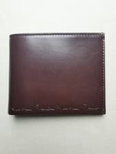 Image of Paul Smith Mens Billfold Artist Stripe 100% Calf Leather Wallet (BNIB) Brown