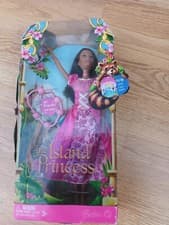 Image of Barbie Island Princess 2007 Rosella African American Doll with bracelet. New