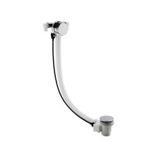Image of Nuie Freeflow Bath Filler with Pop-Up Waste & Overflow Chrome Modern Bathroom