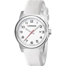 Image of Wenger Avenue 41mm Stainless Steel White Dial Men's Quartz Watch 0441.147