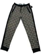 Image of DKNY Logo Spellout Jogging Bottoms Trousers Sweat Pants Black Brown BNWT Medium