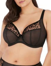 Image of Elomi Charley Bra Plunge Underwired Non Padded Supportive Womens Lingerie 4380