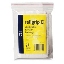 Image of ELASTICATED TUBULAR BANDAGE 1 metre in length: size D - width 7.5cm