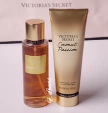 Image of Victoria’s Secret Coconut Passion Mist Spray 250ml and Body Lotion Set Brand New