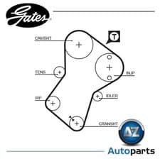 Image of Timing Belt 5049XS Gates 0816.58 0816.59 16084908 9614252580 0816.46
