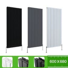 Image of Designer Radiator Flat Panel Oval Column Horizontal Vertical Central Heating Rad
