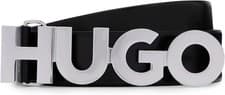 Image of Hugo Boss Womens Zula Leather Belt Black 80cm ( fits 28” ) New RRP £89