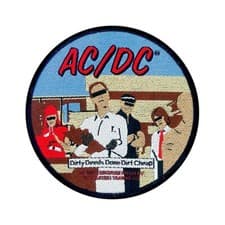 Image of AC/DC Standard Patch: DIRTY DEEDS DONE DIRT CHEAP : Official Licenced Merch gift