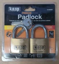 Image of (S) KASP Padlock 50mm Twin Pack - K12550D2, New